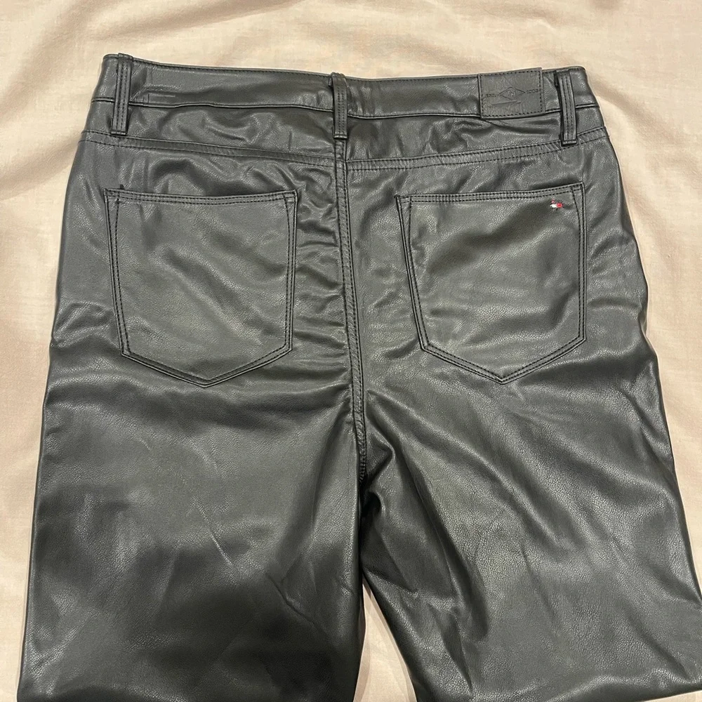 Tommy Hilfiger Tribeca faux leather skinny ankle pants. - Picture 3 of 5